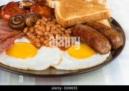 La completa prima colazione inglese Foto Stock