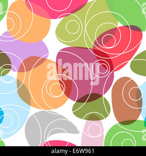 Casuale colorato sfondo cerchi Foto Stock