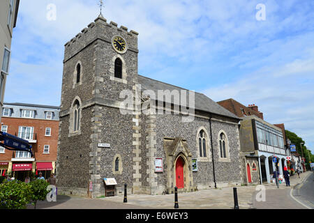 St Pancras chiesa, St Pancras, Chichester, West Sussex, in Inghilterra, Regno Unito Foto Stock