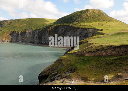 Pen y Badell Iron Age Settlement Pen Dinas Lochtyn Llangrannog Ceredigion nel Galles Cymru REGNO UNITO GB Foto Stock