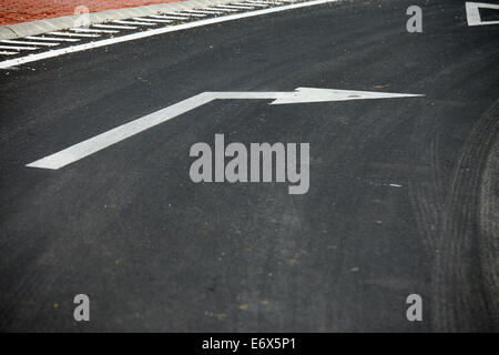 Segno della freccia Foto Stock