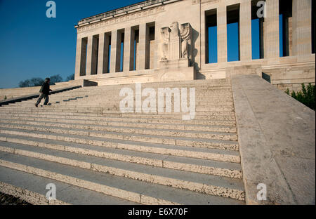 Chateau-Thierry American Memorial, Chateau-Thierry, Francia. Marzo 2014 Modello rilasciato l uomo nella foto. Foto Stock