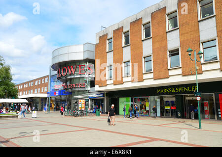 Marlowes Shopping Centre, High Street, Hemel Hempstead, Hertfordshire, England, Regno Unito Foto Stock