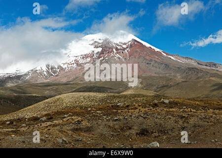 Vulcano Chimborazo, Provincia del Chimborazo, Ecuador Foto Stock