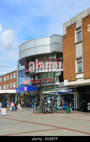 Marlowes Shopping Centre, High Street, Hemel Hempstead, Hertfordshire, England, Regno Unito Foto Stock