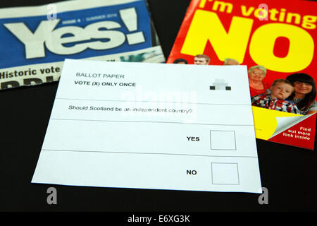 Referendum scozzese Settembre 2014 Foto Stock