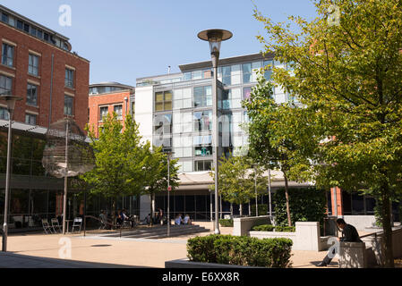 Lace Market Square, St Mary's Gate, Nottingham, Nottinghamshire, Inghilterra, Regno Unito. Foto Stock