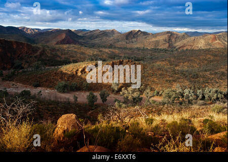 Vista sulle montagne di Flinders Ranges, Flinders Ranges, Sud Australia Foto Stock