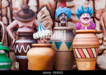 Ali Baba e i quaranta ladri Luminarie di Blackpool Inghilterra Foto Stock