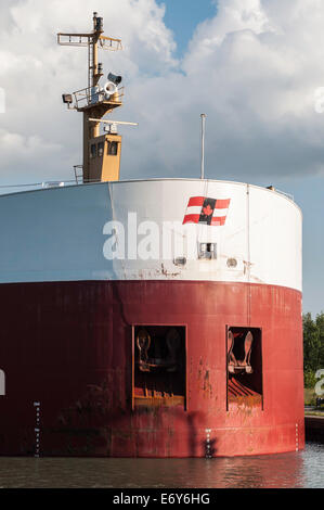 Grandi Laghi freighter vicino Niagara sul lago, Canada. Foto Stock