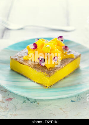 Gelato al mango tart Foto Stock