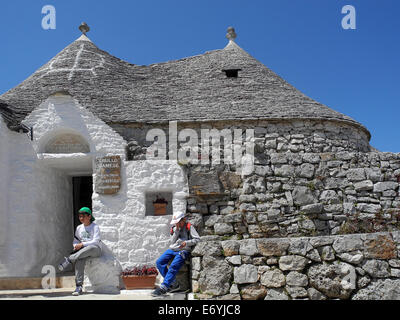 Italia Puglia Puglia Alberobello il Trullo Siamese Foto Stock