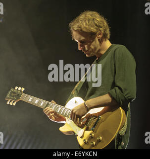 Jersey, Isole del Canale, UK. Il 31 agosto, 2014. Jersey Live Festival Trinità nelle isole del Canale.Ben Howard eseguendo in Jersey Live Festival. Credito: charlie bryan/Alamy Live News Foto Stock