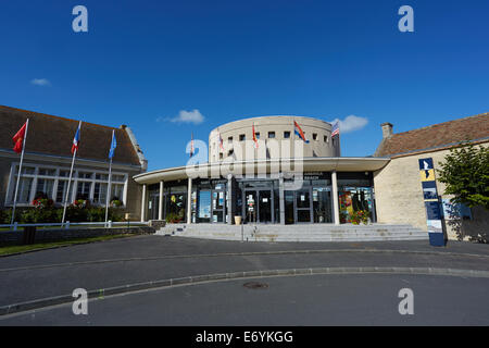 Il Museo a Gold Beach, in Normandia, Francia, Foto Stock