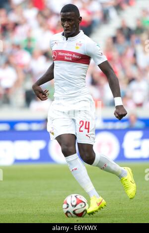 Stuttgart, Germania. Il 30 agosto, 2014. Stuttgart, Antonio Ruediger in azione durante la Bundesliga partita di calcio tra VfB Stoccarda e 1. FC Colonia a Mercedes-Benz Arena a Stoccarda, Germania, 30 agosto 2014. Foto: Sebastian Kahnert/dpa/Alamy Live News Foto Stock