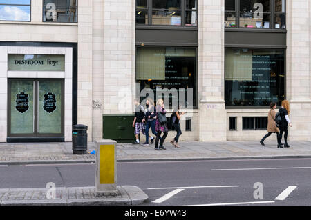 Vista frontale del ristorante DISHOOM in Shoreditch, London, Regno Unito Foto Stock