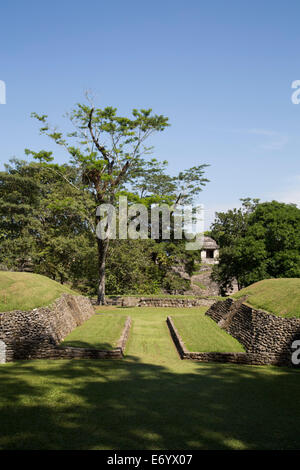 Messico Chiapas Palenque, Palenque Parco Archeologico, la palla Foto Stock