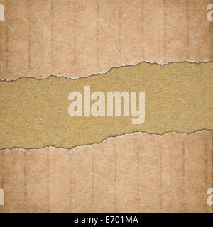 Sfondo costituito di strappato carta cartone Foto Stock
