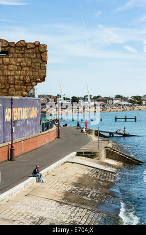 City Beach, Southend on Sea e Adventure Island. Foto Stock