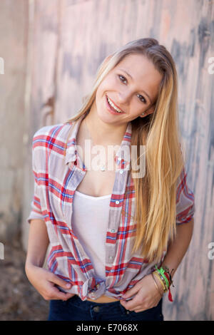 Ritratto di una ragazza adolescente Foto Stock