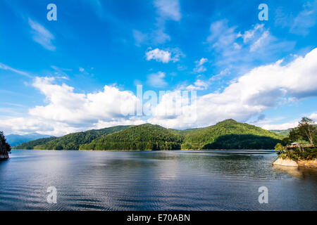 Si può facilmente raggiungere il Lago di Vidraru seguendo la Transfagarasan Rode. Vidraru Lago ha un'aria di 893 ettari ed è 155 m Foto Stock