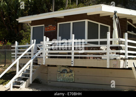 La casa sulla spiaggia una volta di proprietà dell'attore John Wayne dal1950's -1973 a mille passi spiaggia di Laguna Beach California Foto Stock