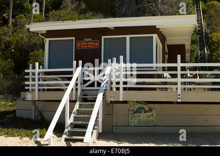 La casa sulla spiaggia una volta di proprietà dell'attore John Wayne dal1950's -1973 a mille passi spiaggia di Laguna Beach California Foto Stock