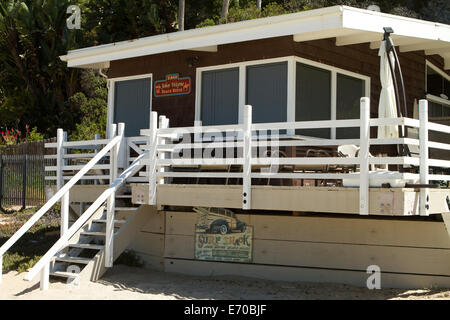 La casa sulla spiaggia una volta di proprietà dell'attore John Wayne dal1950's -1973 a mille passi spiaggia di Laguna Beach California Foto Stock