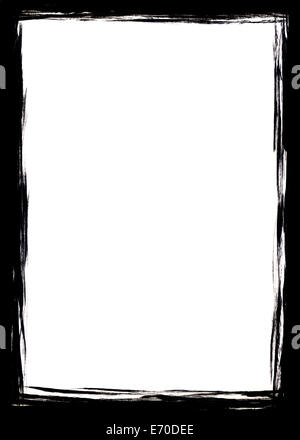 In bianco e nero di confine grunge Foto Stock