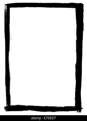 In bianco e nero di confine grunge Foto Stock