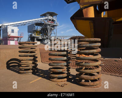 Germania, Baden-Württemberg, inceneritore TREA Breisgau, molle a spirale Foto Stock