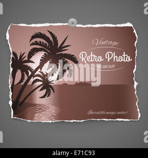 Vintage Illutration viaggio sulla pace della vecchia carta fotografica,parte di Vintage retrò Foto serie Foto Stock