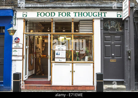 Il cibo per il pensiero, Ristorante vegetariano, Neal Street, Covent Garden, Londra, Inghilterra, Regno Unito Foto Stock