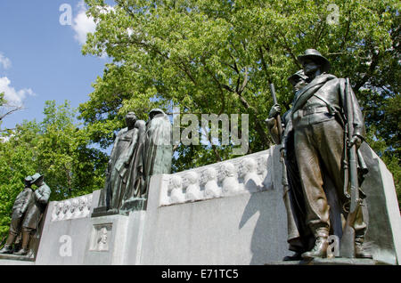 Stati Uniti d'America, Tennessee, Shiloh National Military Park. La guerra civile Memorial confederati. Foto Stock