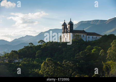 Igreja Nossa Senhora do Carmo chiesa, Ouro Preto, Sito Patrimonio Mondiale dell'UNESCO, Minas Gerais, Brasile Foto Stock
