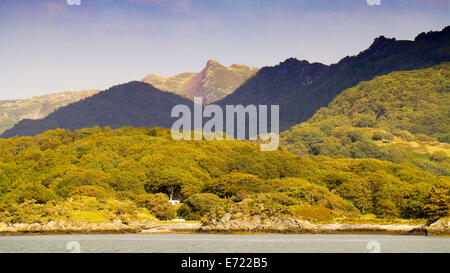 Sentiero mawddach estuario del afon mawddach gwynedd Galles del nord Foto Stock