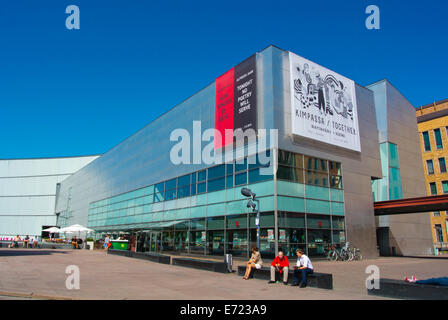 Il Kiasma, Museo di Arte Contemporanea (1998), Mannerheimintie, Helsinki, Finlandia, Europa Foto Stock