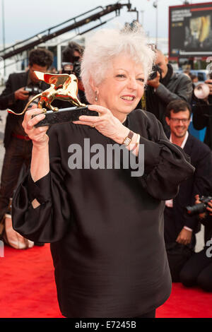 Venezia, Italia. 2 Sep, 2014. Thelma Schoonmaker assiste il Leone d'Oro per il Lifetime Achievement Award durante la settantunesima Festival del Cinema di Venezia il 2 settembre 2014 a Venezia, Italia./picture alliance © dpa/Alamy Live News Foto Stock