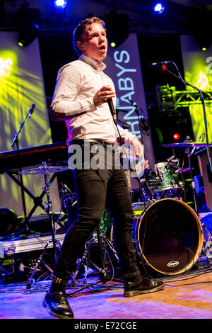 Segrate, Milano, Italia. 03Th Settembre 2014. Il British rock band di CARNABYS suona dal vivo presso il Circolo Magnolia apertura della mostra di Blondie Credito: Rodolfo Sassano/Alamy Live News Foto Stock