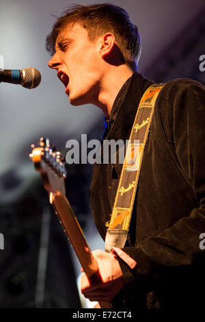 Segrate, Milano, Italia. 03Th Settembre 2014. Il British rock band di CARNABYS suona dal vivo presso il Circolo Magnolia apertura della mostra di Blondie Credito: Rodolfo Sassano/Alamy Live News Foto Stock