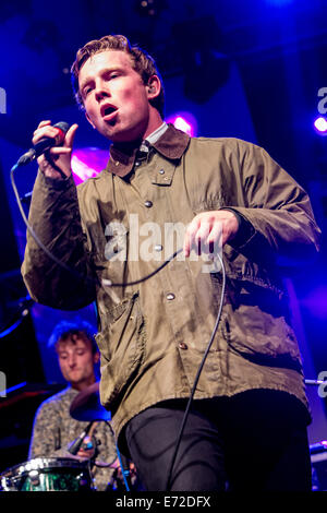 Segrate, Milano, Italia. 03Th Settembre 2014. Il British rock band di CARNABYS suona dal vivo presso il Circolo Magnolia apertura della mostra di Blondie Credito: Rodolfo Sassano/Alamy Live News Foto Stock