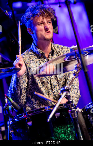 Segrate, Milano, Italia. 03Th Settembre 2014. Il British rock band di CARNABYS suona dal vivo presso il Circolo Magnolia apertura della mostra di Blondie Credito: Rodolfo Sassano/Alamy Live News Foto Stock