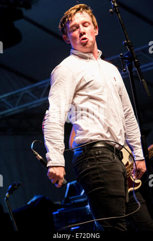 Segrate, Milano, Italia. 03Th Settembre 2014. Il British rock band di CARNABYS suona dal vivo presso il Circolo Magnolia apertura della mostra di Blondie Credito: Rodolfo Sassano/Alamy Live News Foto Stock