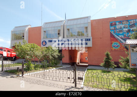 La costruzione delle situazioni di emergenza russo Ministero. Irkutsk, Siberia, Federazione russa Foto Stock
