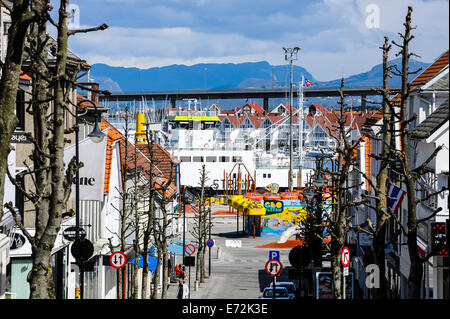 In Norvegia, Stavanger. Centro di Stavanger. Foto Stock