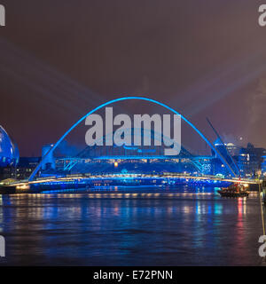 Foto di eventi precedenti 2014 Grande Nord girare su Tyneside, per festeggiare il milionesimo finisher nella storia della razza Foto Stock