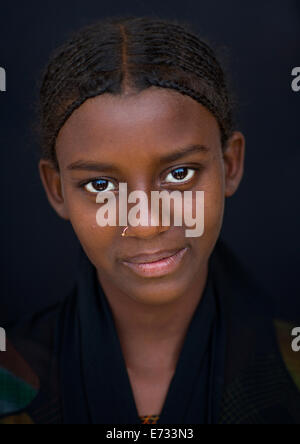 Mahammed Fatouma dall etnia afar Afambo, Etiopia Foto Stock