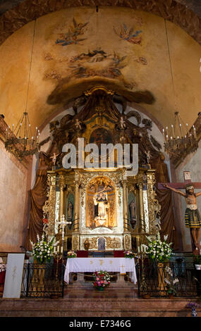 Sant Domingo altare della chiesa in Dalt Vila di Ibiza città vecchia - Ibiza Foto Stock