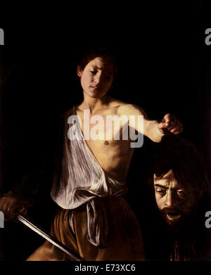 Davide con la testa di Golia - Da Caravaggio, 1610 Foto Stock