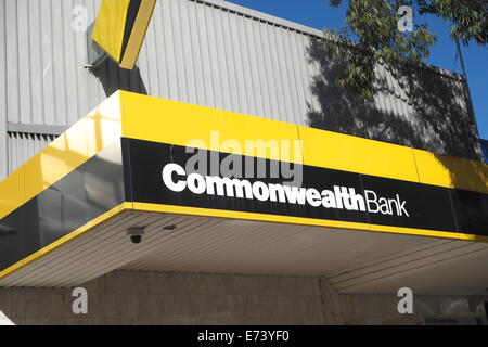 Il ramo a Sydney in Australia il Commonwealth Bank Foto Stock